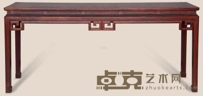 红木回纹条桌 176×43×83cm