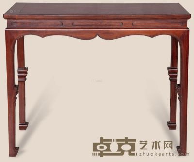 红木明式半桌 48×98×80cm