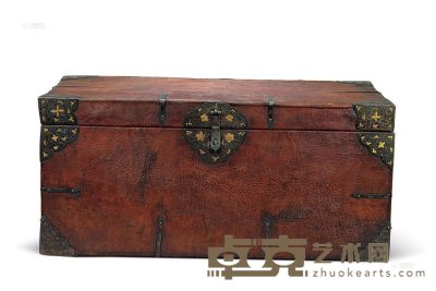 藏式皮箱 十九世纪 76×43×35cm