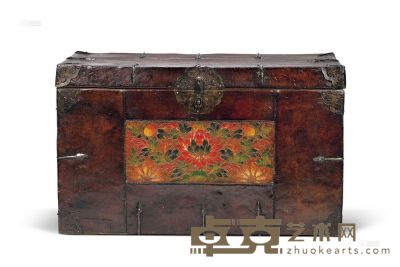 藏式皮箱 十七世纪 84×45×35cm