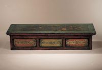 彩绘藏式长条矮桌 十九至二十世纪