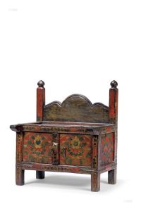 彩绘藏式经桌 十七至十八世纪