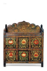 彩绘藏式经桌 十八世纪