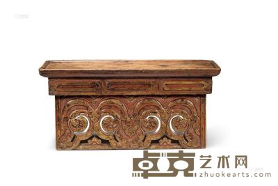 藏式条桌 十九世纪 55×25.5×25cm