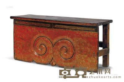 藏式条桌 十八至十九世纪 86×39×27cm