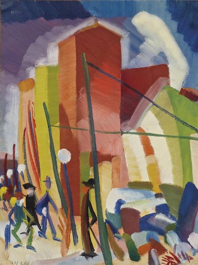 朱沅芷 1926年作 旧金山街景