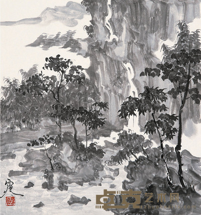 谭雷鸣 山水风景 35*34*1