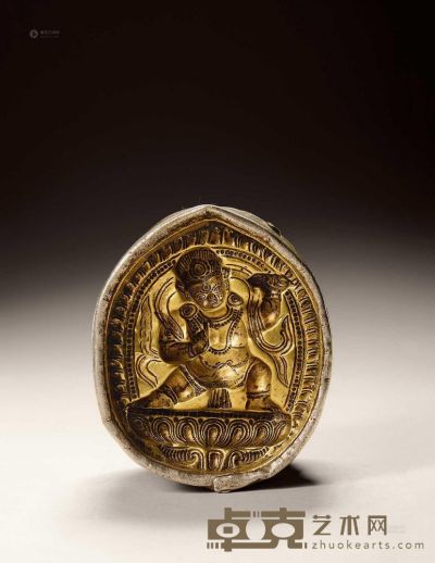 清代（1644-1911） 金刚手擦擦模 高9cm