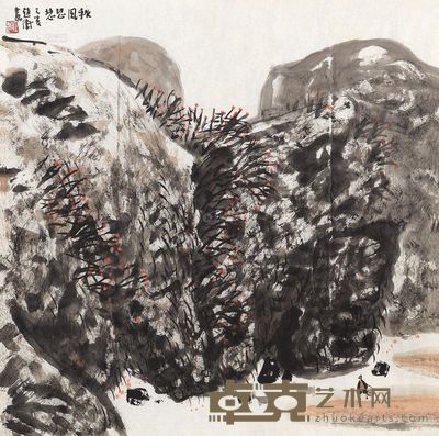 赵卫 1995年作 秋风瑟瑟 镜心 68×68cm