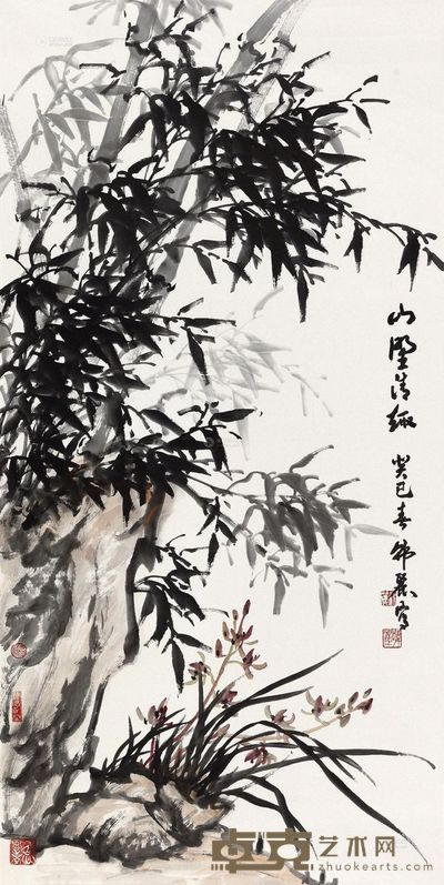 韩丽 2013年作 春长好 镜心 139×69cm