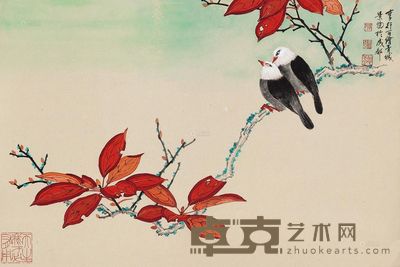 李行百 白头偕老 立轴 44×66.5cm
