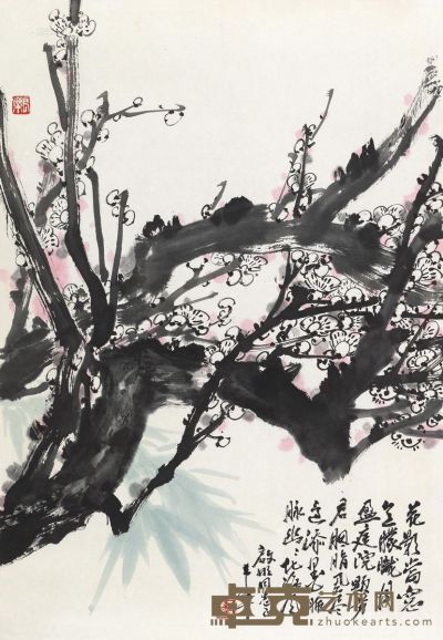 于希宁 双清图 镜心 63×43cm