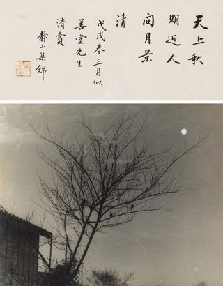 朗静山 戊戌（1958年）作 月色 镜心