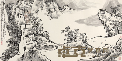 山水 68*135cm