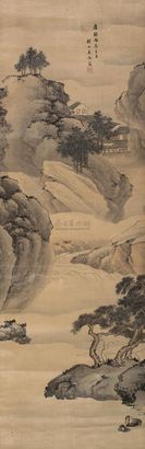 吴钰 丙辰（1796年）作 幽涧深居图 立轴
