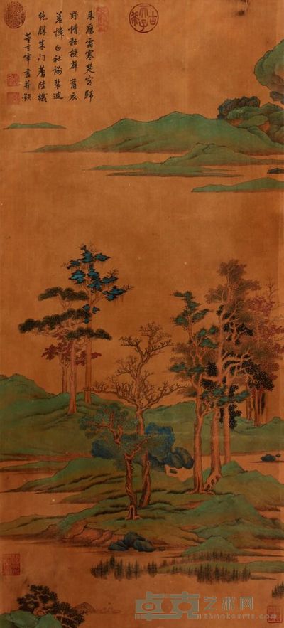 董其昌 山水立轴 97×44
