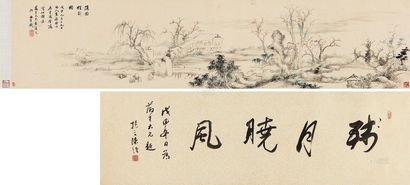 汤贻汾 戊申（1848年）作 随园饯别图 手卷