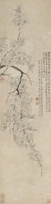 汪士慎 雍正十一年（1733年）年作 碧桃 立轴