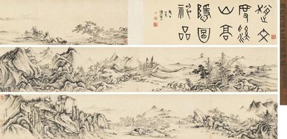 赵左 己酉～庚戌（1609～1610年）年作 溪山高隐图 手卷