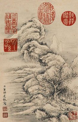 董邦达 山水小品 立轴