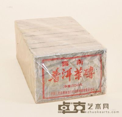80年代 昆明茶厂砖茶 （十砖） 10×15×27.5cm