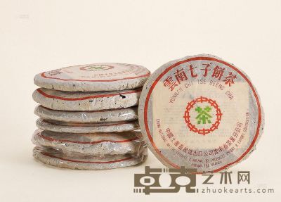 80年代 88青圆茶 （七饼） 直径19cm
