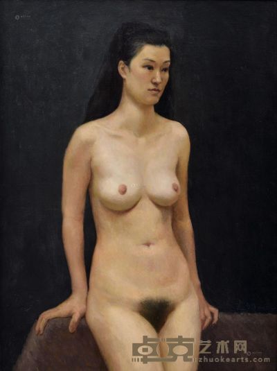 林笑初 2007年作 裸女 80×60cm