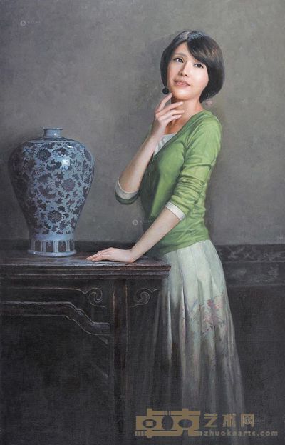 王其钧 2011年作 瓷肌 124×80cm