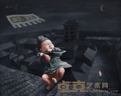 赵利民 2011年作 偷菜 80×100cm