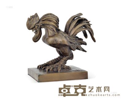 黄永玉 2005年作 雄鸡 37.5×24×31cm