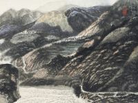 许钦松 1988年作 大瑶山景 镜框