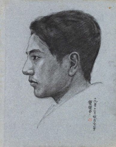 张安治 1930年作 自画像