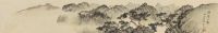 溥儒 1954年作 海峤仙禽 镜框