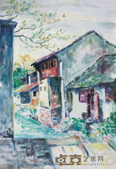周碧初 1964年作 周庄 38×26cm