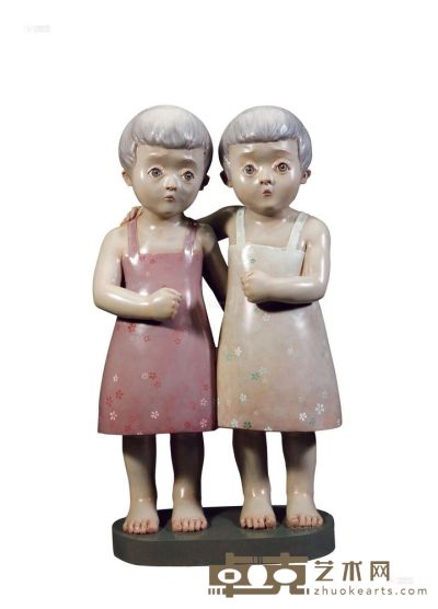 颜石林 2012年作 双胞胎 86×51×24cm