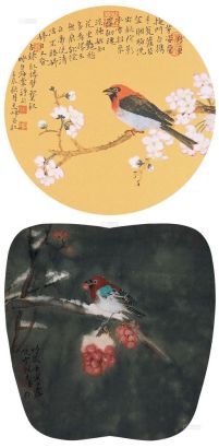 陈志峰 2010年作 花鸟 镜片