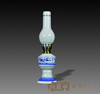 当代瓷器 游亚非 “龙珠”灯具 高37cm