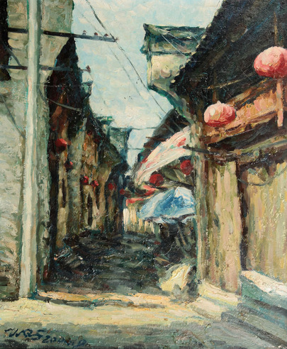 佚名 老街镜框