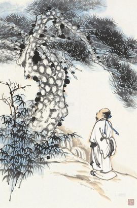 无款 高士图 立轴