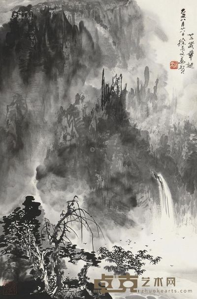 徐志文 山水 立轴 68×45cm