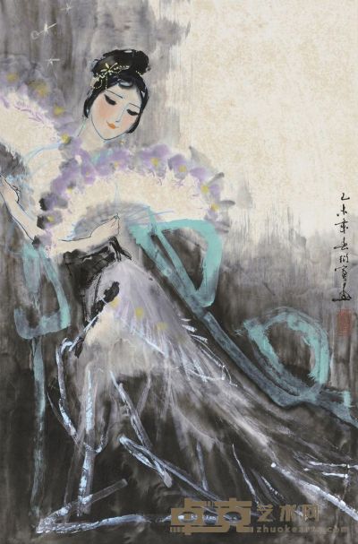 陈衍宁 人物 镜片 68×45cm