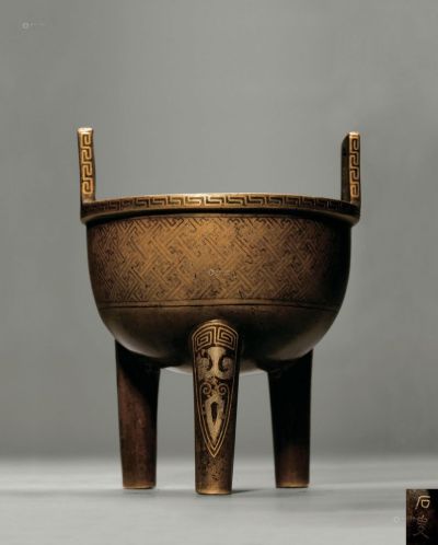 清代（1644-1911） 「石叟」款鼎炉