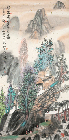 姚鸣京 山水