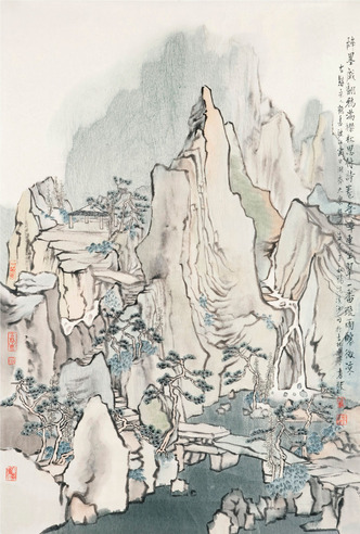 方骏 山水