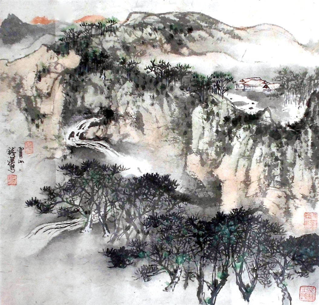 钱浚 山水