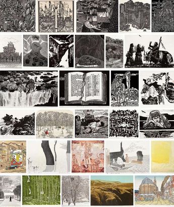 康宁 朱维明 董建生 施徐华 何为民 等 1997-2003年作 中国当代木板艺术套组 （六十件选三十）
