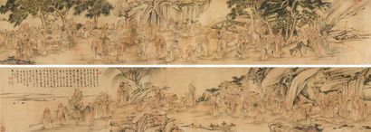 张宜尊 1833年作 百老图 手卷