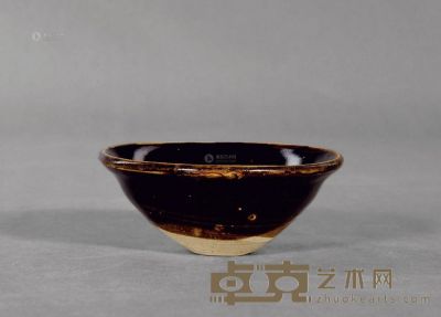 明 吉州窑剪纸贴花茶盏 直径14cm