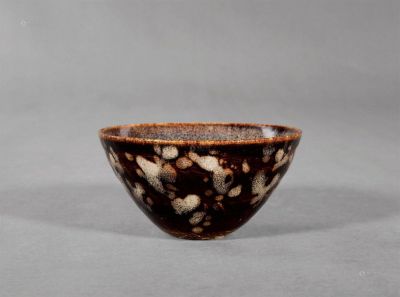 明 吉州窑玳瑁釉茶盏