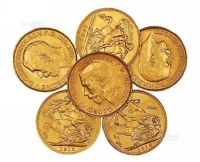 20世纪初英国“马剑”金币一组六枚